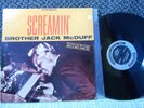 Brother Jack McDuff vg+ original stereo LP Screamin'