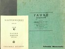 Gabriel Fauré Mass Requiem 1938 Columbia Masterworks Ernest Bourmauck Catholic