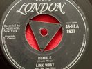 Link Wray & his Ray Men London Records? 45-HL 8623 Rumble/the Swag? ?EX Classic