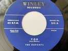 Doo Wop THE DUPONTS You / Must Be Falling In Love WINLEY Rare 45 VG+
