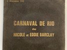 Pochette Velours 45t Carnaval De Rio Eddie Barclay/Vince Taylor/Chaussettes Noir