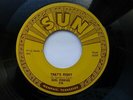 CARL PERKINS 45 'THAT'S RIGHT' USA SUN KILLER 1957 MEMPHIS ROCKABILLY VG++