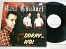 LP Evil Conduct - Sorry...No  / Rare 1. Press / Oi, Punk