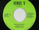 Sweet Soul 45 - Herman Davis - Gotta Be Loved - Venus V - VG+ mp3