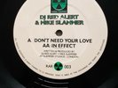 DJ Red Alert & Mike Slammer - Dont Need Your Love 12
