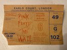 PINK FLOYD - The WALL - VINYL LP & *CONCERT TICKET* EARLS COURT 1980