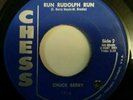 Chuck Berry Merry Christmas Baby Run Rudolph Run rock 45 Chess 1714 EX