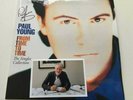 Paul Young From Time To Time SIGNED 2 x Blue Vinyl LP Numbered Sleeve Damage