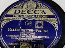 AMBROSE-COLLEGE RHYTHM --DECCA 5332--VG++