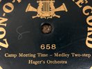 ZON-O-PHONE RECORD 658 -  Camp Meeting Time  Medley Two-step - Hager's Orchestra
