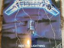 white Label Metallica Ride The Lightning Elektr Megaforce 1984 LP Vinyl  603961