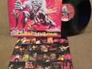 IRON MAIDEN LP A REAL LIVE ONE w/inner 93' BRAZIL PRESS VG+ HEAVY METAL GF BRUCE