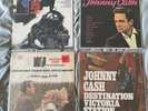 4 JOHNNY CASH Vinyl LPs - Victoria Station, Original Sun Sound, Story Songs 