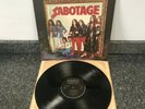 LP VINYL BLACK SABBATH ALBUM SABOTAGE UK 1ST PRESS TEXT SLEEVE EX/EX PRO CLEANED