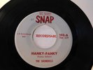 The Shondells (Rare 1st pressing) 45 Snap 102 Hanky-Panky /Thunderbolt