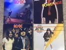 (4) AC/DC Vintage Albums W Sleeves - High Voltage, Highway To Hell, Powerage And