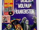 A Story of Dracula Wolfman and Frankenstein 33 RPM Record and Comic Book Vtg