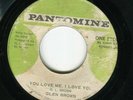 Glen Brown: You Love Me, I Love You on JA Pantomine