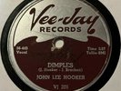 Blues 78 JOHN LEE HOOKER Dimples VEE-JAY Baby Lee HEAR