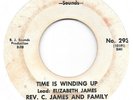 REV C JAMES & FAMILY Time Is Winding Up on B-J black gospel 45 HEAR