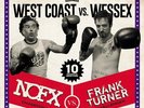 NOFX / FRANK TURNER West Coast vs. Wessex LP Blue Splatter Vinyl LP- New Sealed