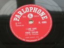VINCE TAYLOR  1958 UK 78 RIGHT BEHIND YOU BABY I LIKE LOVE PARLOPHONE  R.4505