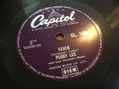 PEGGY LEE :  FEVER  /  YOU DON'T KNOW.  UK. 78.rpm (1958)