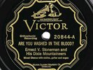 Victor #20844: Ernest Stoneman-Washed In The Blood/Sweeping Through The Gates E+