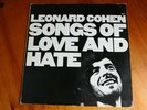 LEONARD COHEN - SONGS OF LOVE AND HATE LP - Nr MINT A3/B3 UK