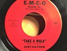 Just Us Four- Take A Walk/ Magic In Your Eyes Texas Garage Rock 45 RPM 1965 VG+