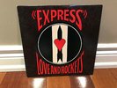 LOVE AND ROCKETS EXPRESS 1986 LP 6011-1-B VG WITH POSTER