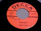 Patsy Cline - PROMO - NM VINYL & EX AUDIO - Dear God / He Will Do For You