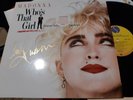 MADONNA autograph lp vinyl WHO'S THAT GIRL signed live concert collector rare