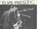 ELVIS PRESLEY Don't Be Cruel/Hound Dog on RCA rock 45 with picture sleeve
