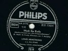 Louis ARMSTRONG - Mack the Knife & Back o' Town Blues /  78 rpm PHILIPS, B21776H