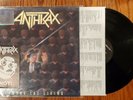 1987 Megaforce Worldwide Anthrax Among the Living Vinyl LP w/Rare Inserts