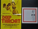 OST DEEP THROAT LP + POSTER  EX