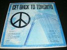 GET BACK TO TORONTO The Beatles Collectors Lp Original PEACE SIGN Cover I.P.F