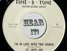Obscure Lofi Honky Tonk Custom Pressing 45 LES SMITH & RAWHIDERS on FINE-R-TONE