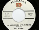 JOEY STROBEL Teen R&R Prayer For An Angel / Tell Me That You Love Me Tonite HEAR