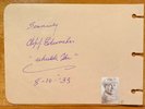 Original 1933 Cliff Edwards Autograph