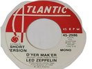Led Zeppelin Red White Promo 45 Record D'yer  Mak'er  Long & Short Version