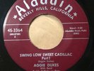 AGGIE DUKES 45 Swing Low Sweet Cadillac Aladdin Latin r&b boogaloo