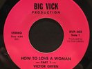 80s Funk R&B Soul 45 VICTOR GREEN How To Love A Woman BIG VICK listen
