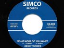 Northern Soul 45 - Gene Toones/The Velours - SIMCO/MGM - reissue