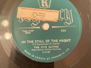 THE FIVE SATINS IN THE STILL OF THE NIGHT REGENCY 78 DOO-WOP
