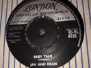 Jan & Dean 7” ORIGINAL London￼ 45-HL 8936 Baby Talk/Jeanette 1959 N-MINT VINYL
