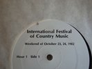 Country Music International Festival radio show October 23 & 24 1982 3 LP set