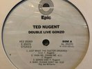 TED NUGENT Double Live Gonzo 2 LP Rare WHITE LABEL PROMO