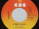 CHICAGO Street Player CBS Label Single 45 RPM BOOGIE FUNK ROCK Near Mint
